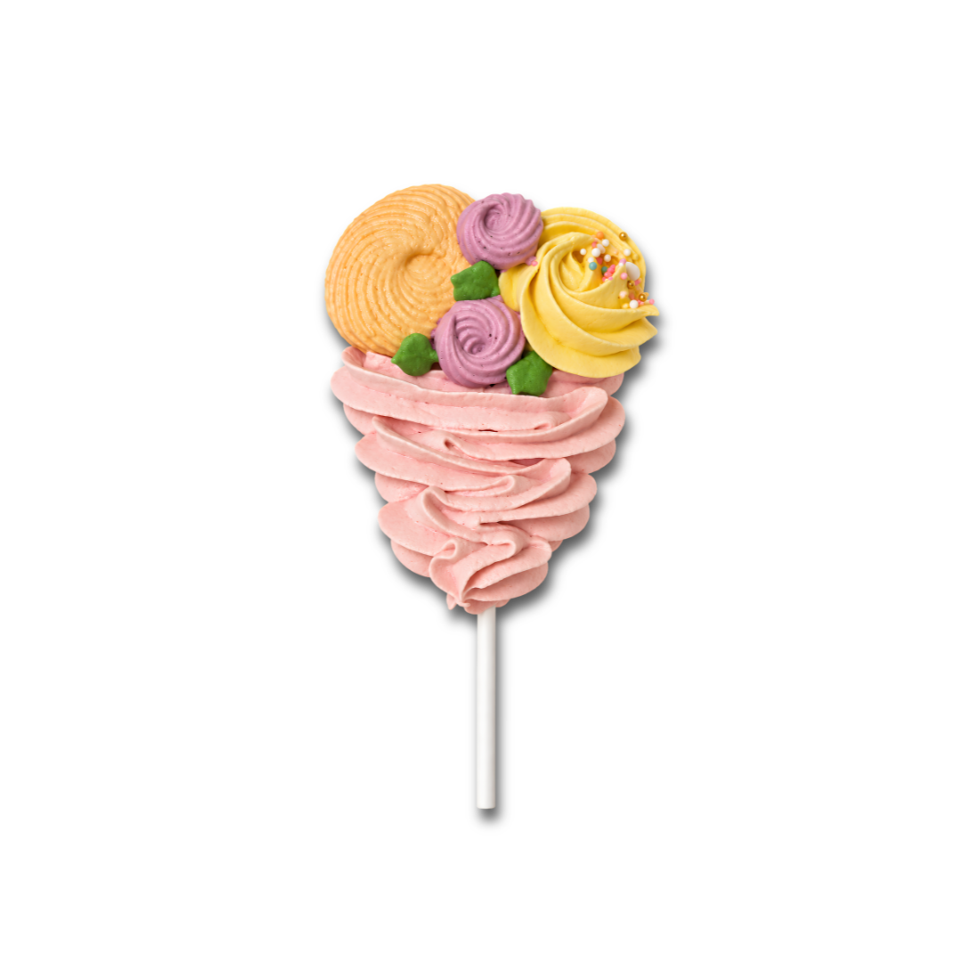 Spring meringues : bouquet of flowers