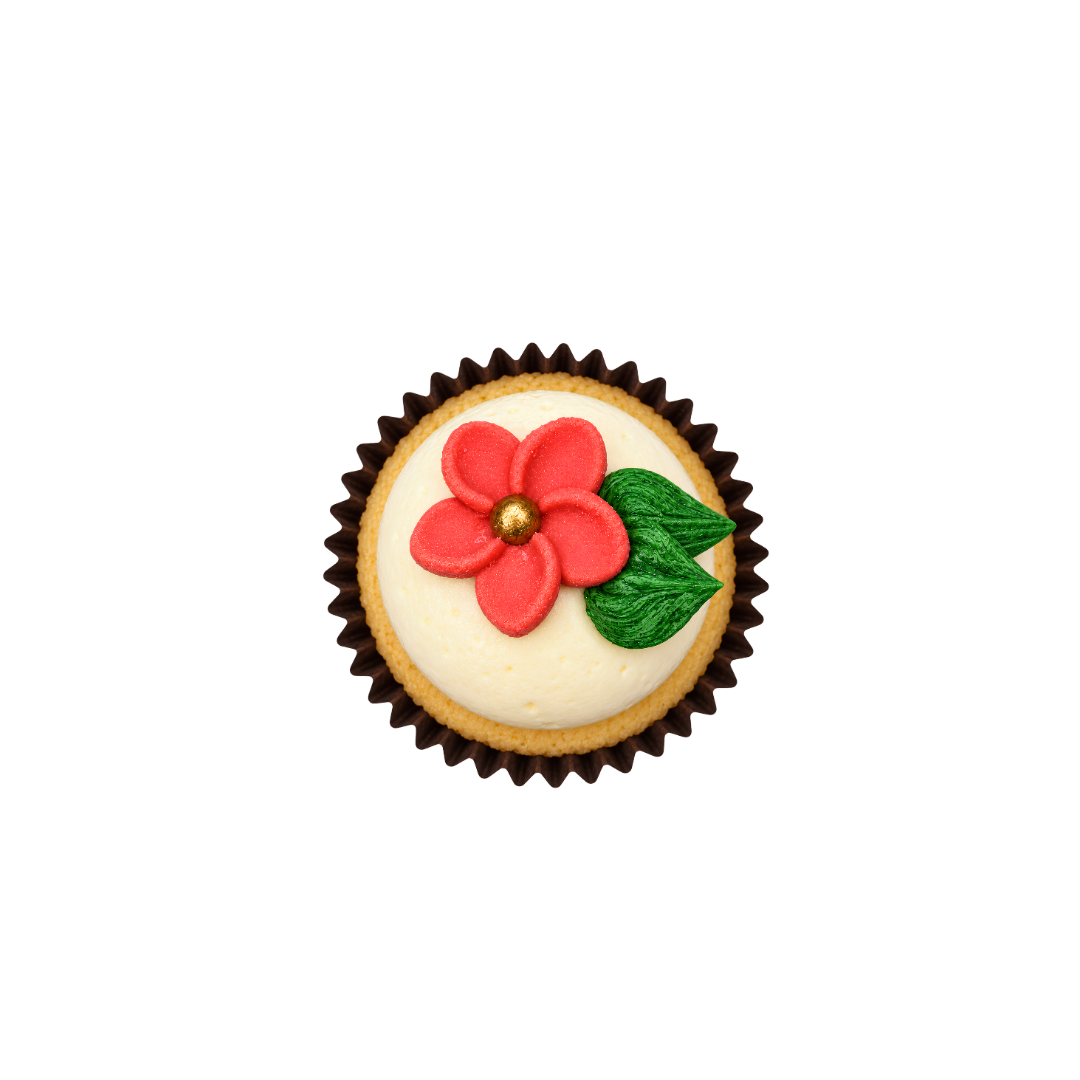 Pink flower Mini Cupcake